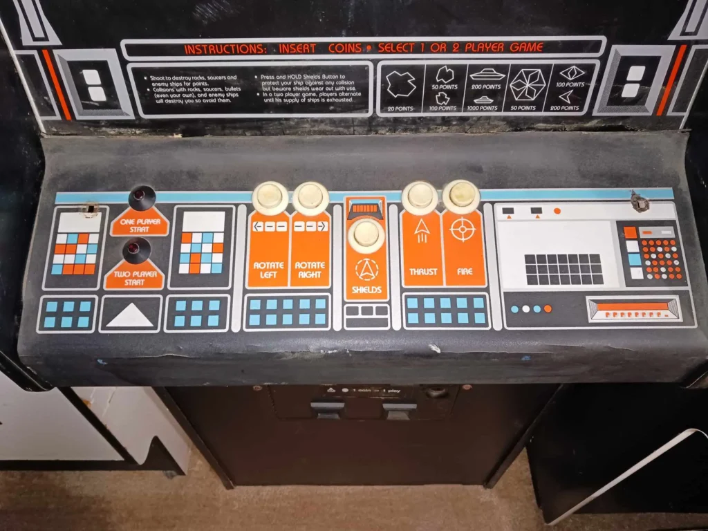 Atari Asteroids Deluxe Arcade - Upright - Control Panel Restore