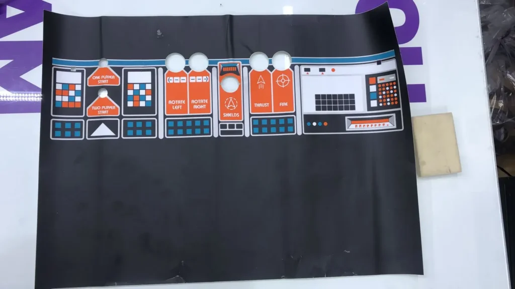 Atari Asteroids Deluxe Arcade - Upright - Control Panel Restore