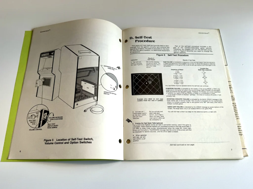 Atari Asteroids Deluxe Arcade - Upright - Instructions Manual - AntonioBorba.com