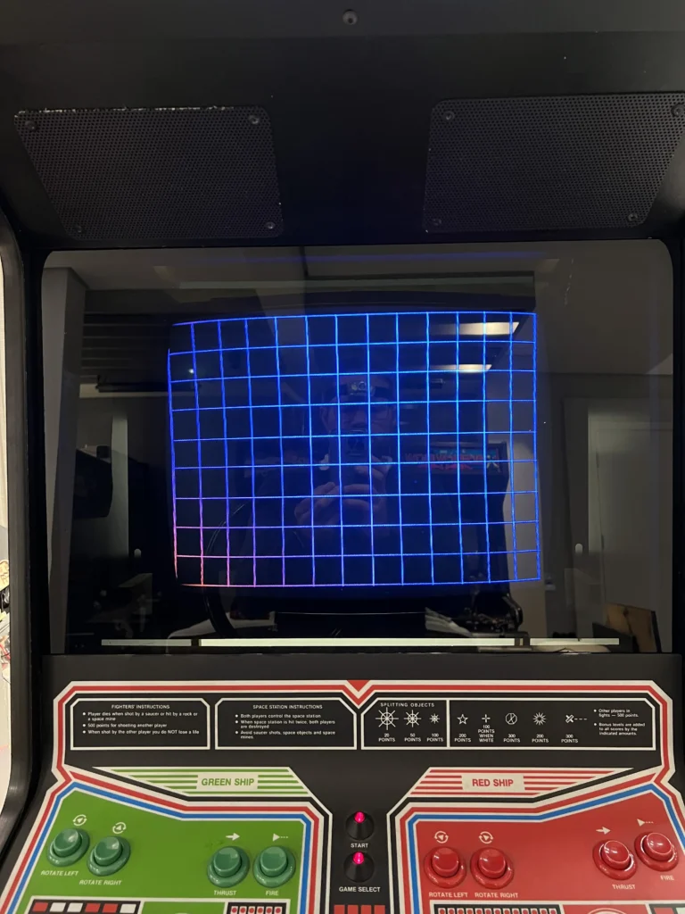 Space Duel Arcade Upright by Atari - WG 6100 Tube Degaussing