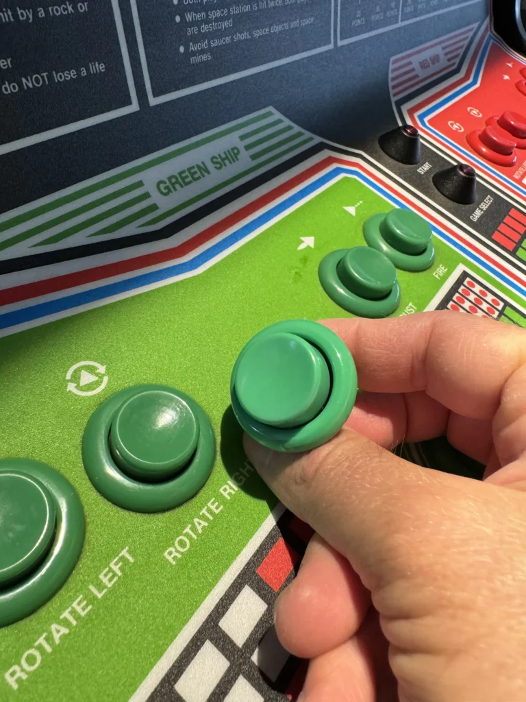 Space Duel Arcade Upright by Atari - Buttons Fixing - Antonio Borba