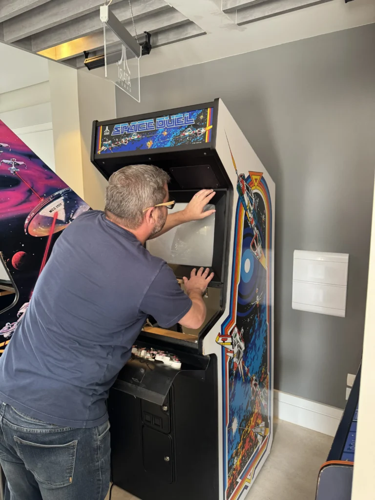 Space Duel Arcade Upright by Atari - Cardboard Bezel Manufacturing