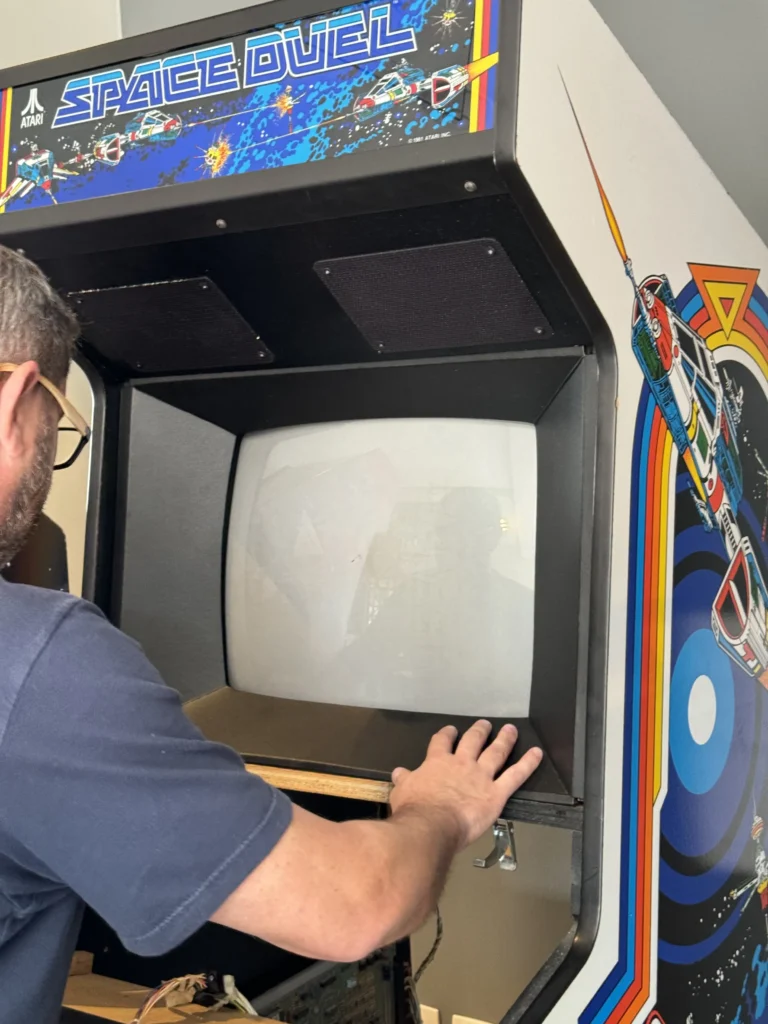 Space Duel Arcade Upright by Atari - Cardboard Bezel Manufacturing