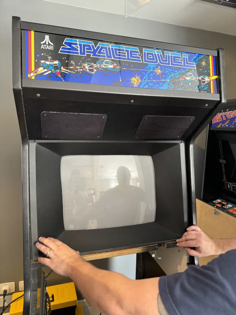 Space Duel Arcade Upright by Atari - Cardboard Bezel Manufacturing