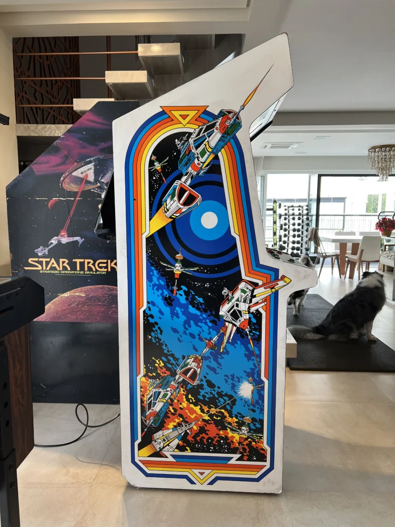 Space Duel Arcade Upright by Atari - Side Art Cleaning with Simple Green