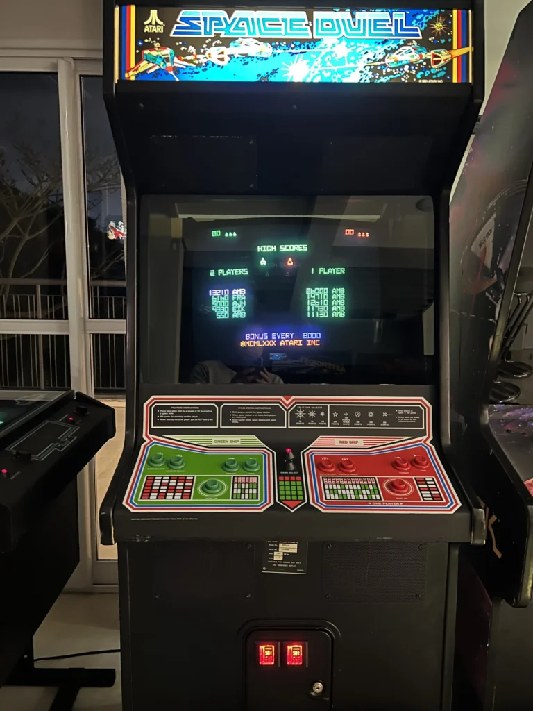 Space Duel Arcade Upright by Atari - New Coin Lights