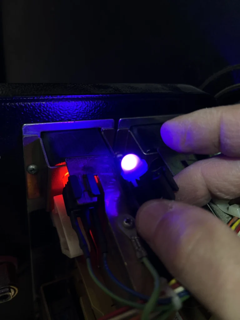 Space Duel Arcade Upright by Atari - Coin Light Replacement