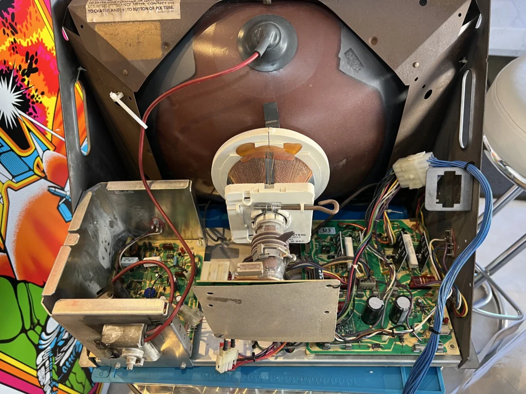 Space Duel Arcade Upright by Atari - WG6100 Monitor Rebuild