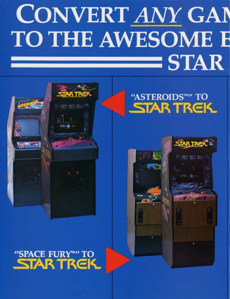 Star Trek Sega Arcade Conversion Kit Folder