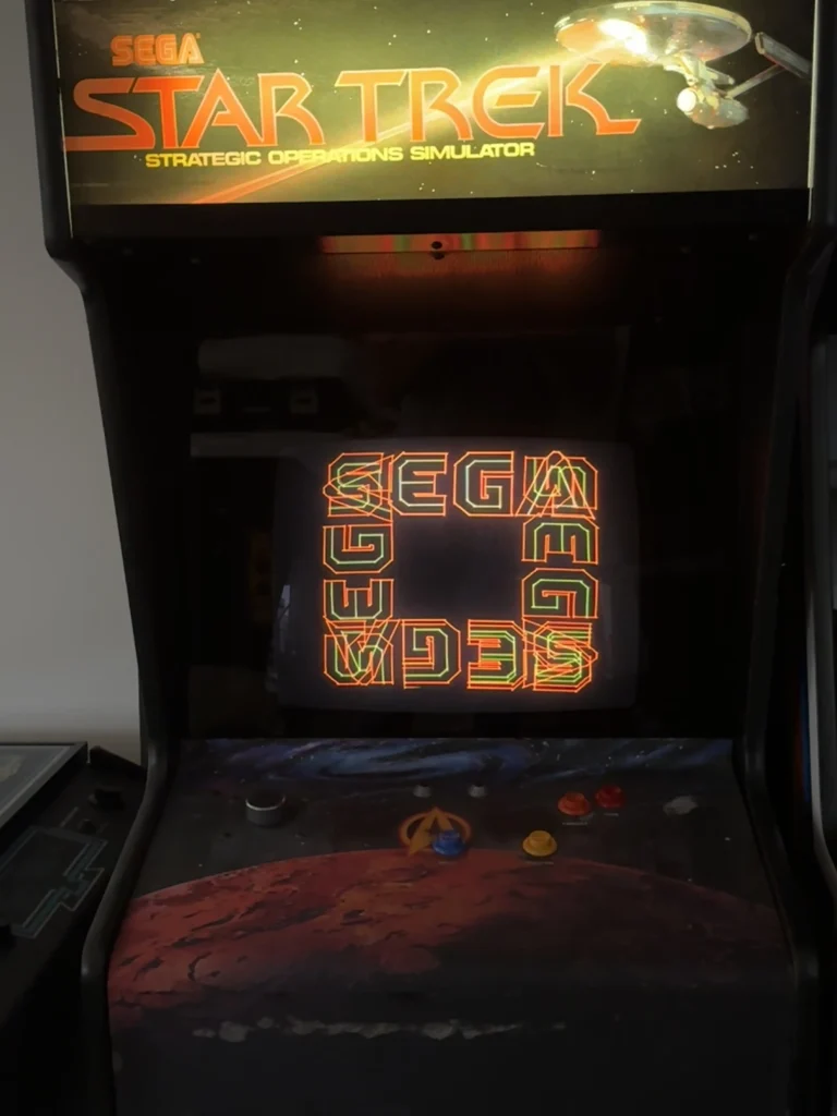 Star Trek Sega Arcade - Color Vector - Restoration - Bezel and Plexi