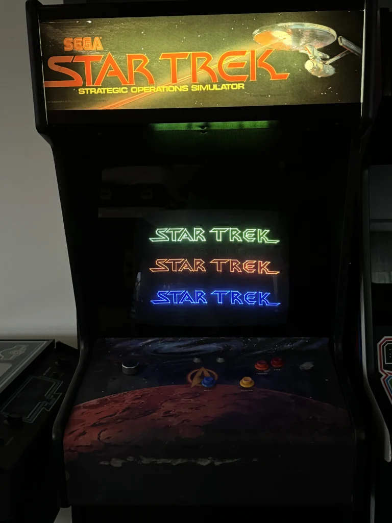 Star Trek Sega Arcade - Color Vector - Restoration - Bezel and Plexi