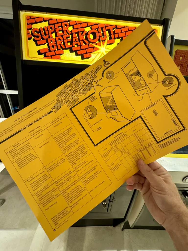 Super Breakout - Atari Arcade Game - Back Door